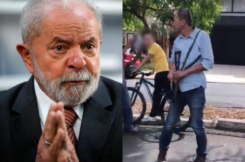 Desarmamentista, Lula é criticado após segurança aparecer portando fuzil; veja vídeo