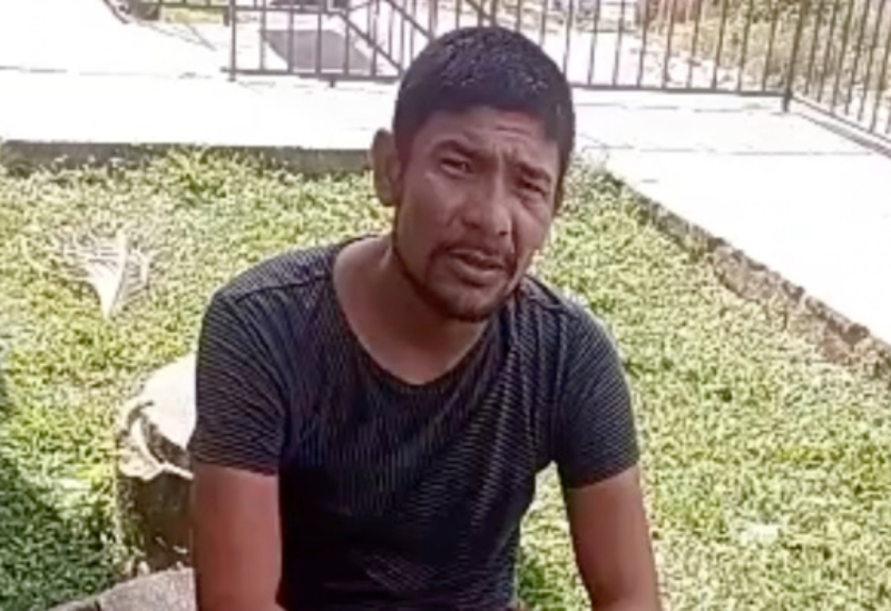 Homem que roubou ônibus para comprar pedra de crack recebe "disciplina" no bairro Viver Melhor; veja vídeo