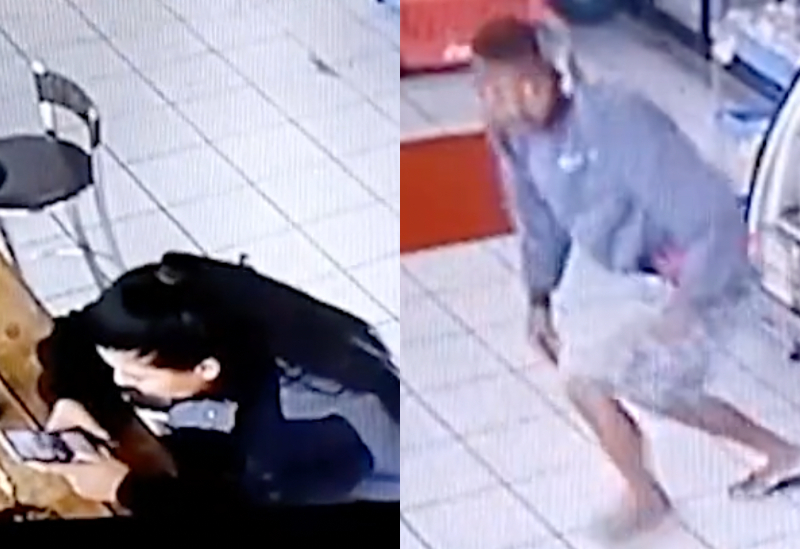 Frentista "dá corretivo" em cliente que a assediou em loja de conveniência; veja vídeo