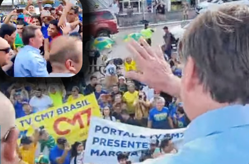 Presidente Bolsonaro desce de trio elétrico e marcha para Jesus ao lado do povo amazonense; veja vídeo
