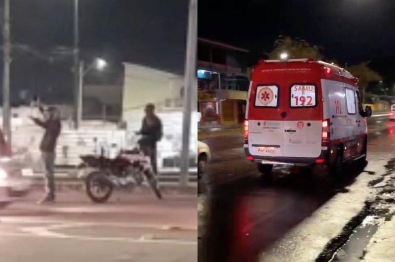 Noite de chuva provoca acidentes de trânsito em Manaus: motocicleta derrapa e criança é atropelada; veja vídeos