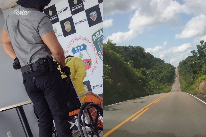 Cuidado ao dar carona perto de Presidente Figueiredo: cinco presidiários conseguiram fugir durante transferência