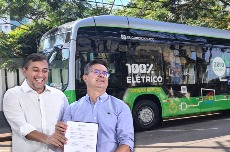 Manaus pioneira: Wilson Lima e David Almeida firmam parceria para adquirir ônibus ecológicos
