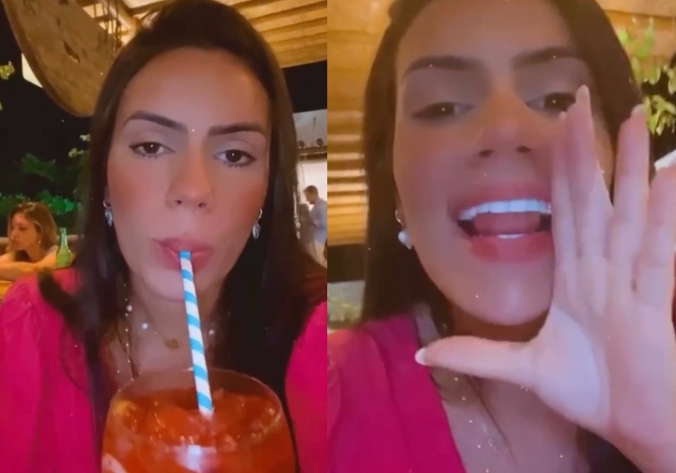 Descontrolada de Gin, blogueira de Manaus ‘paga de doida’ e passa vergonha em bar de Jericoacoara; veja