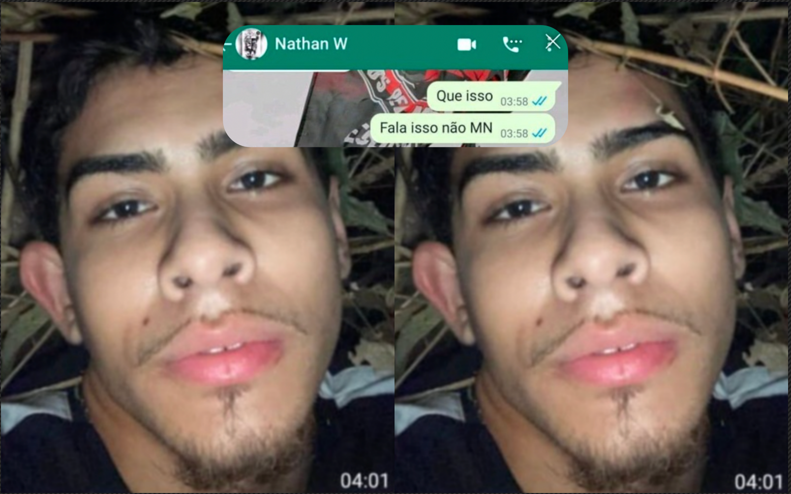 Jovem manda mensagem pro melhor amigo minutos antes de ser assassinado em matagal; veja print