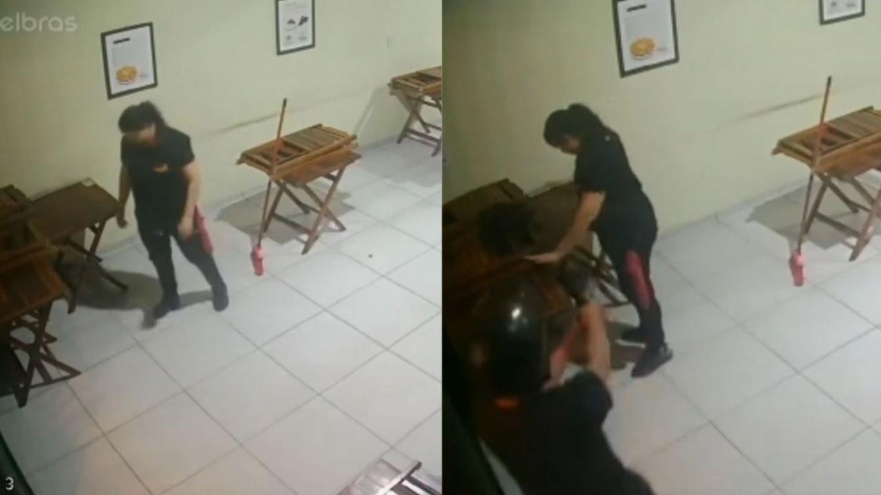 Bandido mata jovem garçonete enquanto trabalhava limpando bar; veja vídeo