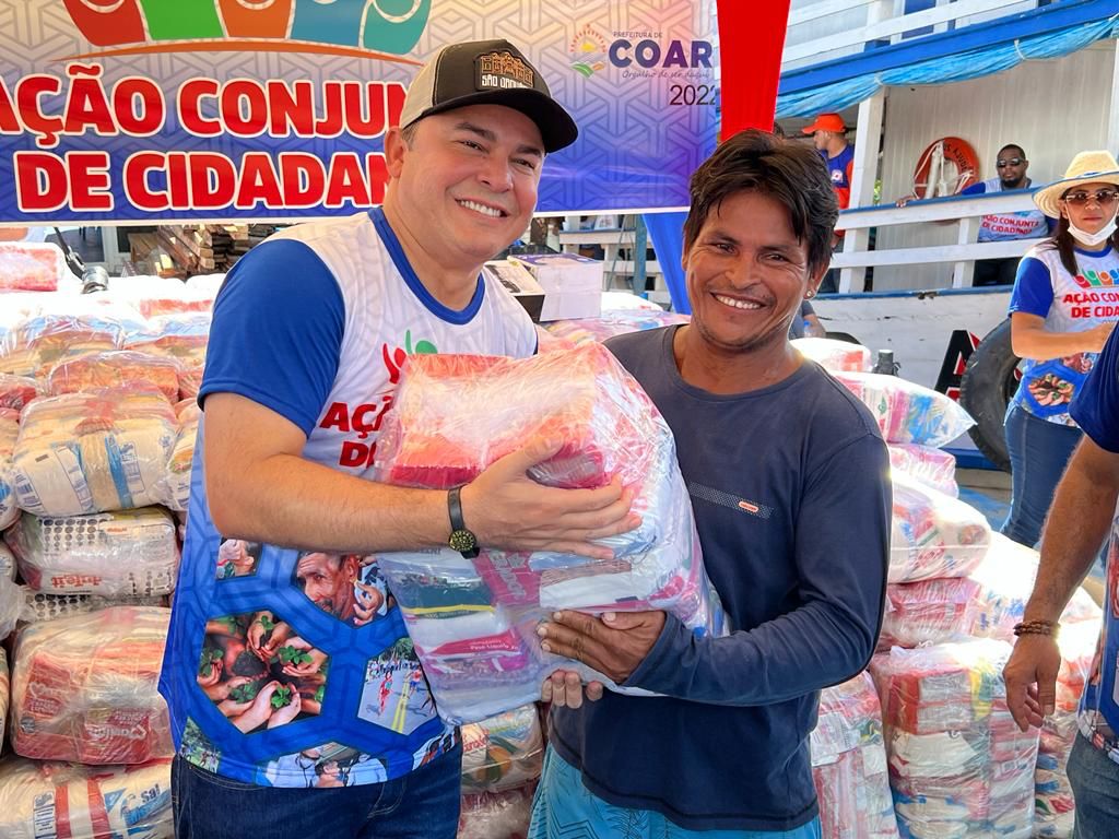 Sob coordenação do prefeito Keitton Pinheiro, Ação Conjunta de Cidadania chega a calha do Piorini em Coari