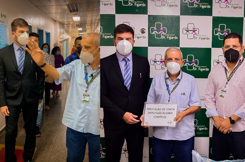 Hospital Infantil Dr.Fajardo presta contas de emenda do deputado Álvaro Campelo destinada para compras de medicamentos e instrumentos médicos