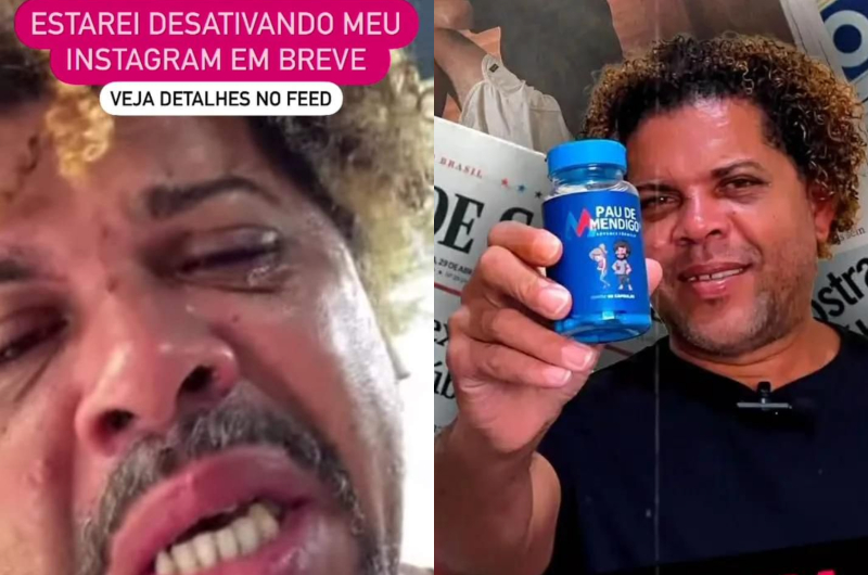 “Perdendo tudo outra vez”: após encerrar Instagram, ex-morador de rua tem estimulante sexual suspenso