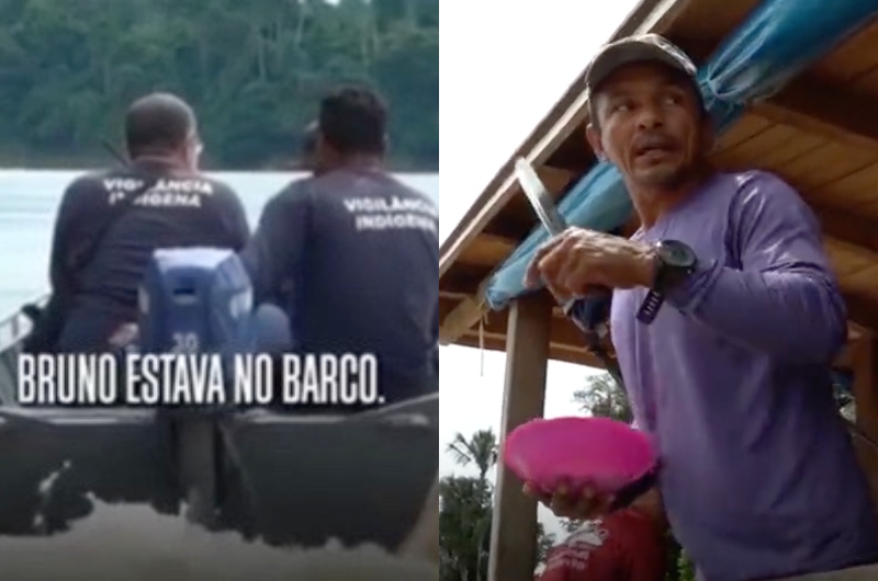 Filmagem mostra reação de suposto assassino ao encontrar indigenista Bruno pela 1ª vez; veja vídeo