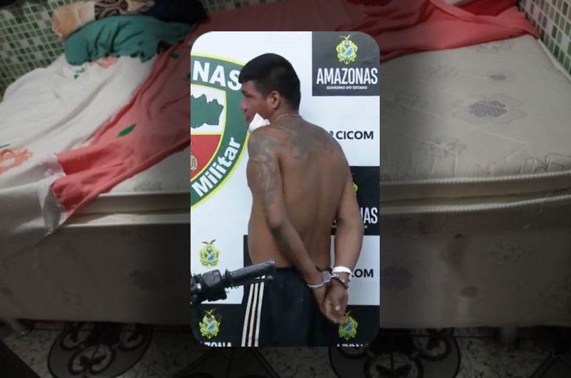 Ladrão que invadiu casa no bairro Novo Reino é preso em cima da cama de casal; veja vídeo