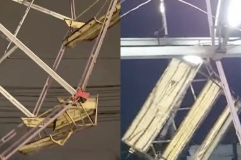 Pais mostram criança machucada e cobram fiscalização após incidente em roda gigante no Shopping Phelippe Daou