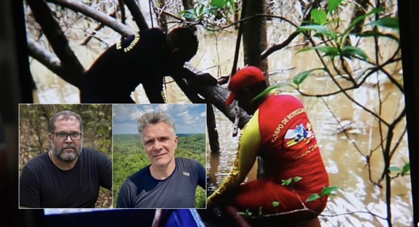 Estômago humano encontrado boiando pode ser do jornalista Dom Phillips ou do indigenista Bruno Pereira