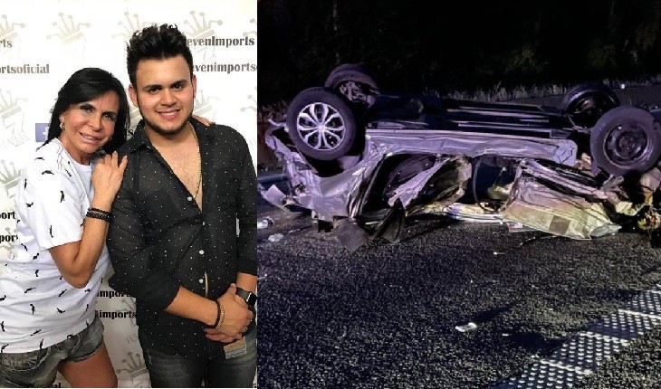 Filho de Gretchen sofre acidente de carro na Bélgica e capota três vezes