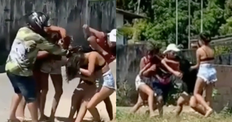 ‘Blindadas’ saem no soco após vídeo fazendo ménage vazar na zona Leste; veja