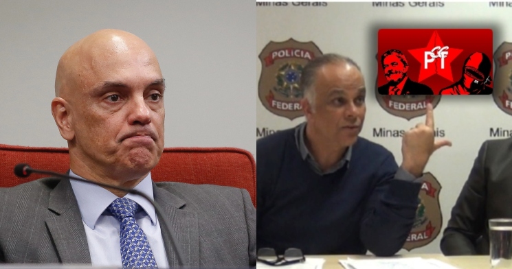 Preocupado com a delação de Marcos Valério, Alexandre de Moraes censura publicações que relacionam Lula e PT com o PCC