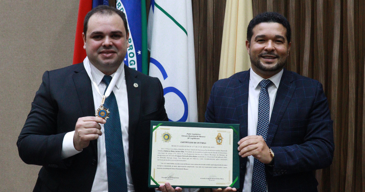 Presidente da Aleam, Roberto Cidade, destaca atuação da Câmara de Manaus durante homenagem