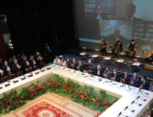 Presidente e conselheiros do TCE-AM participam de posse da nova diretoria do TJ-AM