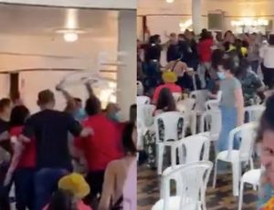 "Fogo no parquinho": reunião do PSOL-AM termina em pancadaria e xingamentos; veja vídeo