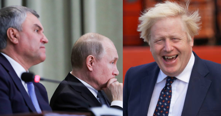 Após renúncia do primeiro ministro da Inglaterra, aliado de Putin chama Boris Johnson de “palhaço”