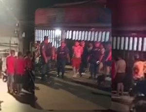 Urgente: bandido faz idosos reféns em residência na Compensa para não ser linchado; veja vídeos