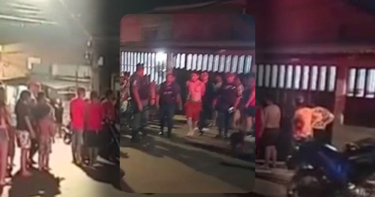 Urgente: bandido faz idosos reféns em residência na Compensa para não ser linchado; veja vídeos