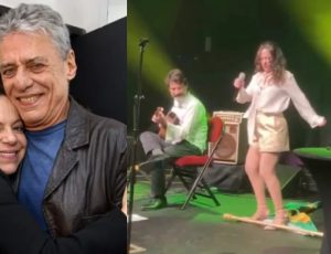"Esquerda sem noção": Bebel Gilberto, sobrinha de Chico Buarque, pisoteia bandeira do Brasil durante show