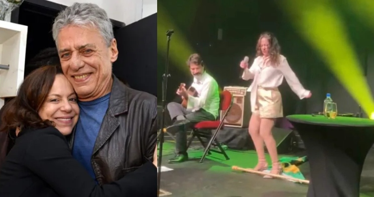 “Esquerda sem noção”: Bebel Gilberto, sobrinha de Chico Buarque, pisoteia bandeira do Brasil durante show