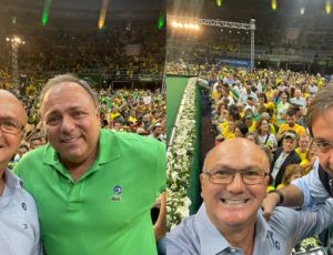 Ao lado de ex-ministros, Coronel Menezes representa AM em convenção de Jair Bolsonaro