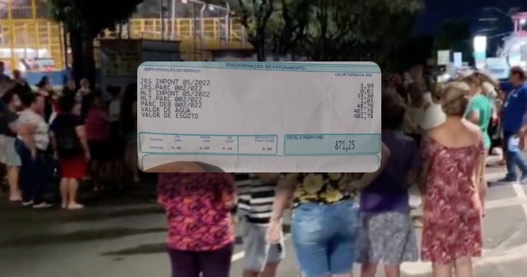 Moradores do bairro da Glória protestam contra Águas de Manaus após conta dobrar de valor com taxa de esgoto