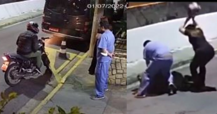 “Se lascou todinho”: bandido apanha para casal após ser desarmado; veja vídeo