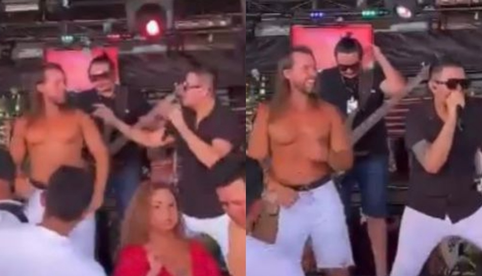 Gringo passa o rodo em flutuante e sai viciado no ”forró de galeroso” de Manaus; veja vídeo
