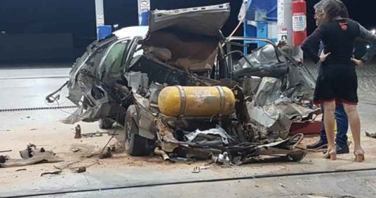 Morre motorista de carro que explodiu ao abastecer em posto de combustível; veja vídeo