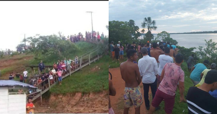 Ribeirinhos curiosos no AM assistem tiroteio de fuzil entre piratas como se fosse partida de futebol