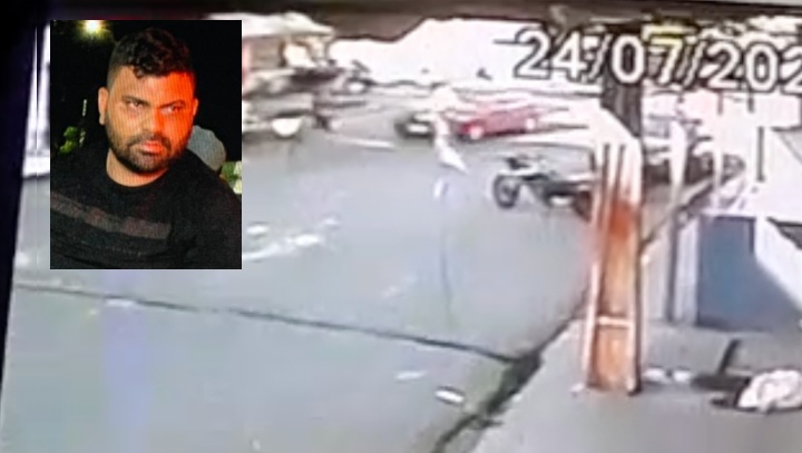 Veja o momento que empresário atropela três pessoas e foge sem prestar socorro em Manaus