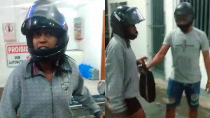 Bomba: Nayara é flagrada pelo próprio marido saindo do motel feliz da vida, com o amante na garupa; veja vídeo