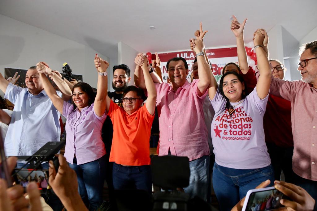 PT apoia Eduardo Braga e Omar Aziz como candidatos de Lula durante as eleições no Amazonas