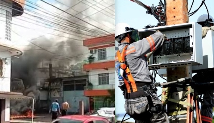 Amazonas Energia tenta vencer moradores do bairro Alvorada no cansaço, mas não conseguem; veja vídeo