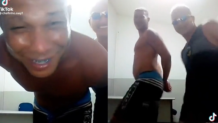 Presos gravam dançinha no Tik Tok tirando graça da polícia: “O bagulho é doido”; veja vídeo