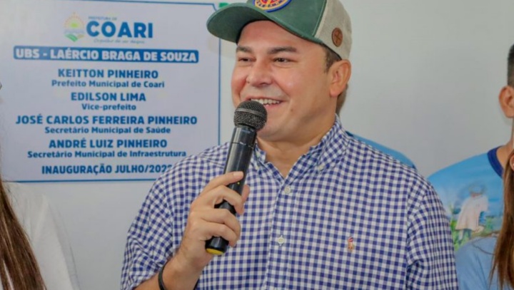 Prefeito Keitton Pinheiro inaugura UBS na Vila Itapéua, zona rural de Coari