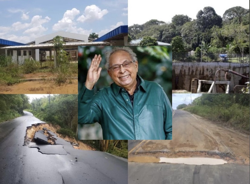 Amazonino Mendes é campeão de obras inacabáveis no Amazonas: “Não deu tempo”