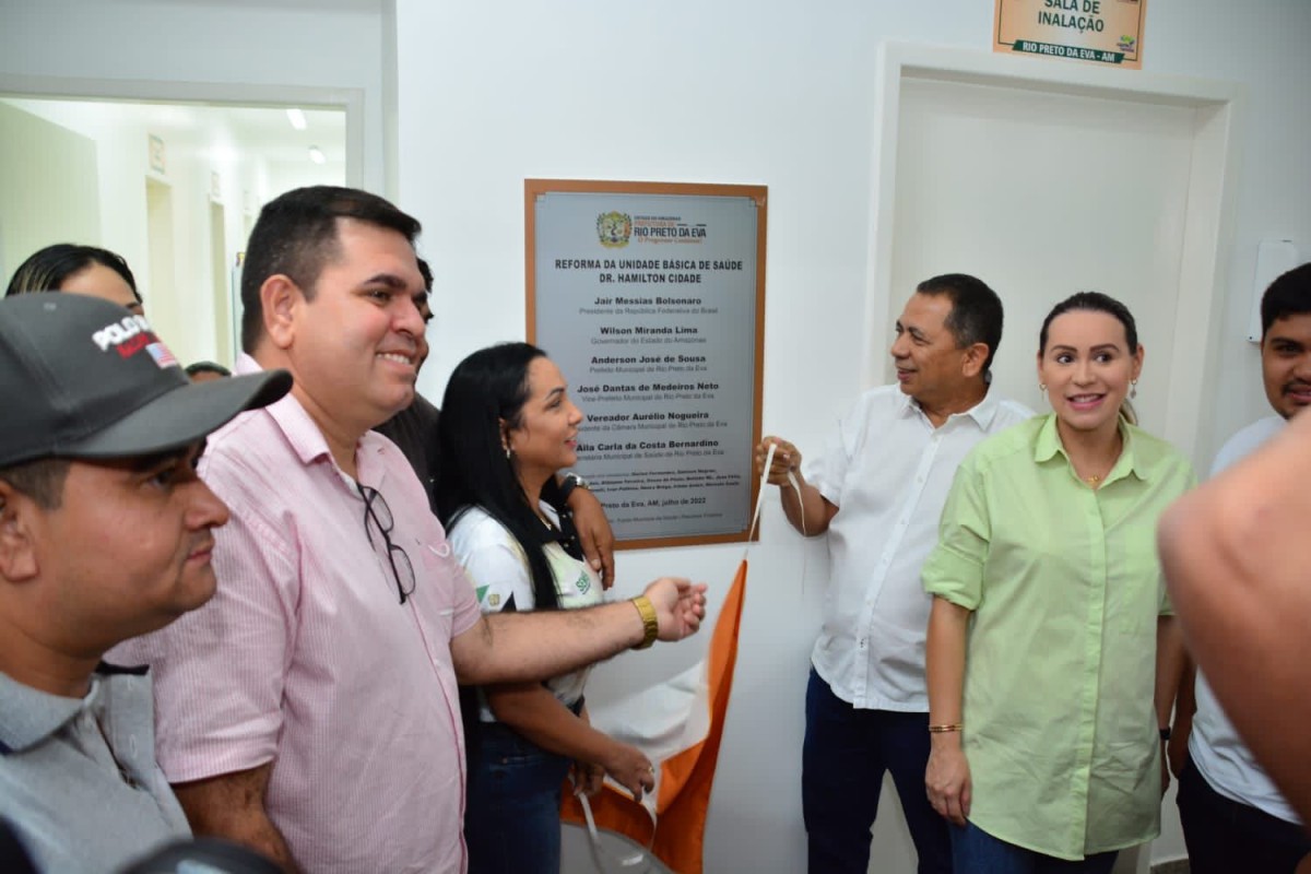 Prefeito de Rio Preto da Eva reinaugura UBS Dr. Hamilton Cidade após revitalização