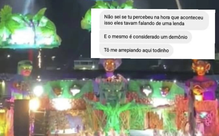 Macabro: veja o que apareceu no céu minutos antes de alegoria despencar em Manacapuru