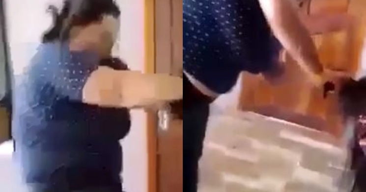 Esposa furiosa raspa cabelo da amante do marido na faca; veja vídeo