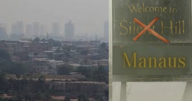 Queimadas em área verde deixam Manaus com nevoeiro de ‘Silent Hill’