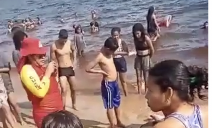 Alerta: buraco na Praia da Ponta Negra quase tira a vida de mais um jovem neste sábado; veja