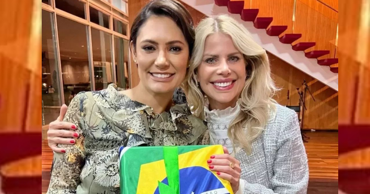 Karina Bacchi encontra primeira-dama Michelle Bolsonaro: “Momento de oração e comunhão”