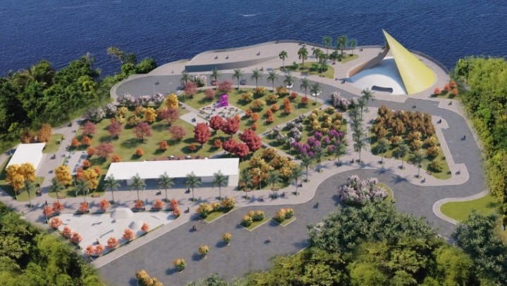 Prefeito David Almeida divulga data de entrega do parque Encontro das Águas Rosa Almeida