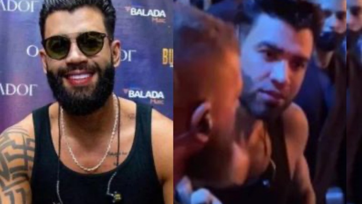 Gusttavo Lima tem colar de R$100 mil arrancado do pescoço durante show; veja vídeo