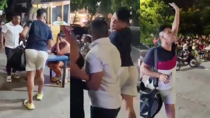 ‘Maricona’ flagra marido lanchando com outra no Centro e faz barraco de novela mexicana; veja vídeo